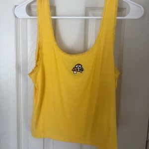 Forever 21 Mushroom Decal Tank top